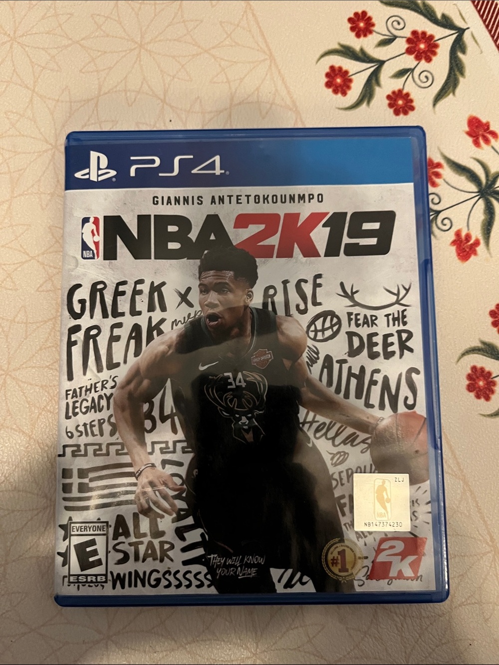Under Armour Black NBA 2K19 PS4 Game Case with Blue Trim